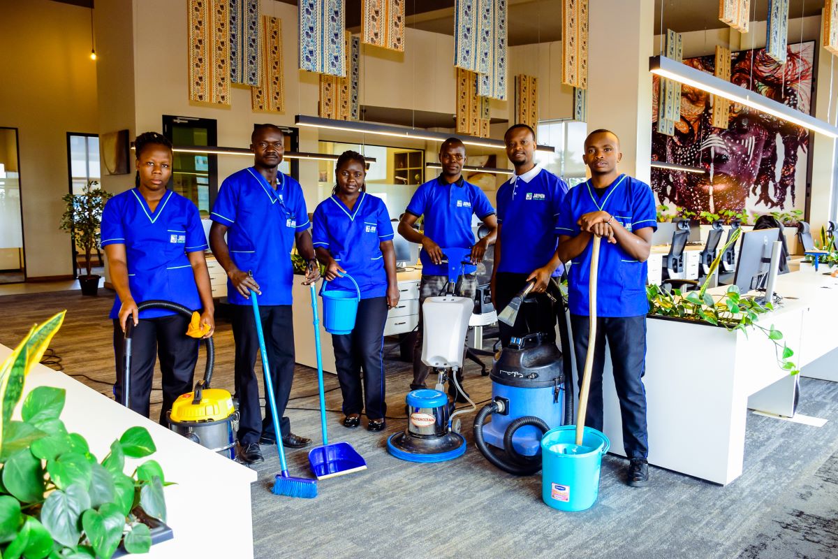 Facilities management company in Nairobi providing cleaning, maintenance, and grounds care services for a commercial building