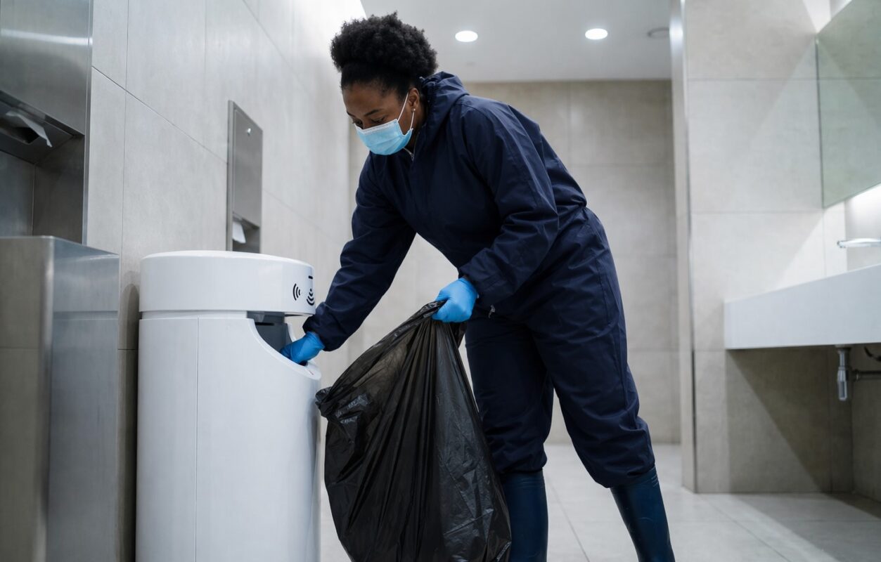 Jaymin's Approach Sanitary bin and washroom hygiene arrangements are typically scoped around the number of washrooms, expected usage levels, and how frequently servicing is needed. A regular servicing schedule can then be agreed, with adjustments made as usage patterns change. Why Choose Jaymin Facilities Management? Jaymin's washroom hygiene service is built around discretion, consistency, and reliability — servicing is scheduled and carried out professionally, without drawing attention or disrupting staff, customers, or guests using the facilities.